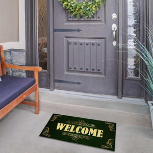Classy Green Doormat