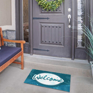 Blue Leaves Doormat