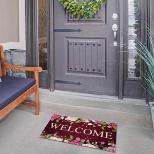 A Rosey Welcome Doormat