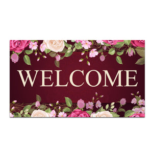A Rosey Welcome Doormat
