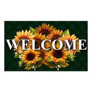 Sunflower Greeting Doormat