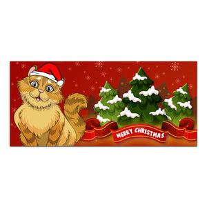 Merry Christmas Kitty Pet Feeding Mat