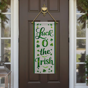 Luck O' The Irish St. Patrick's Day Garden Banner