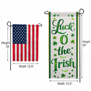 Luck O' The Irish St. Patrick's Day Garden Banner