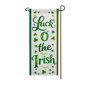 Luck O' The Irish St. Patrick's Day Garden Banner