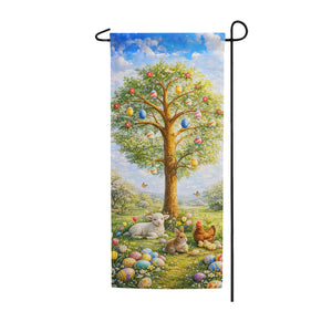 Easter Egg Tree Garden Banner
