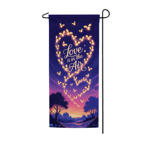 Love is in the Air Fireflies Double Sided Garden Banner Flag 12.5 x 28 inch