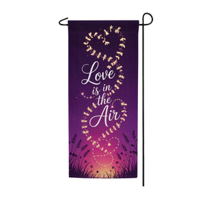 Love is in the Air Wildflowers Double Sided Garden Banner Flag 12.5 x 28 inch