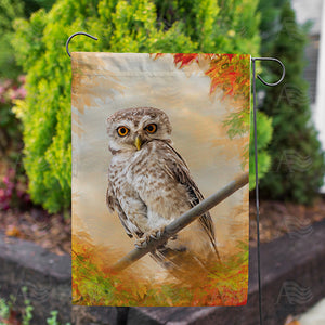 "Owl" See You In The Fall Double Sided Garden Flag