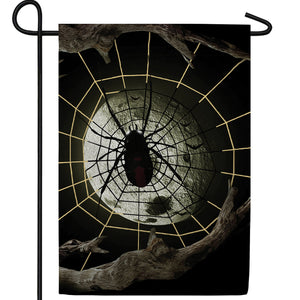 Web Of Terror Double Sided Garden Flag