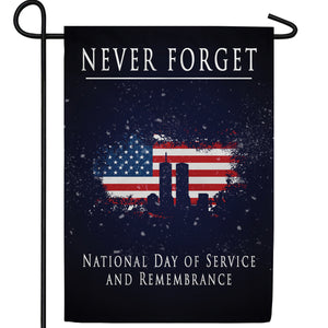 Never Forget Double Sided Garden Flag