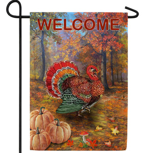 Turkey Strut Double Sided Garden Flag