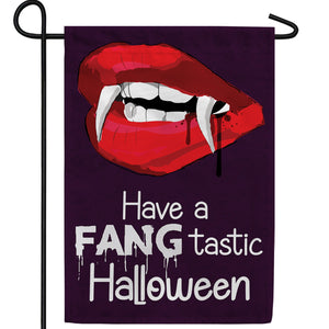 Fangtastic Halloween Double Sided Garden Flag