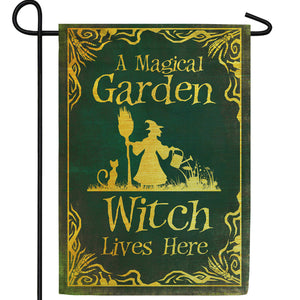 Garden Witch Double Sided Garden Flag