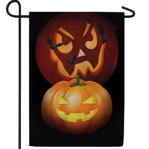 Pumpkin Moon Double Sided Garden Flag