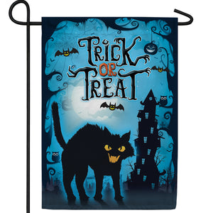 Frightening Feline Double Sided Garden Flag