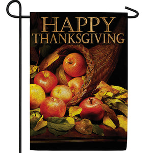 Thanksgiving Pie Fruit Double Sided Garden Flag