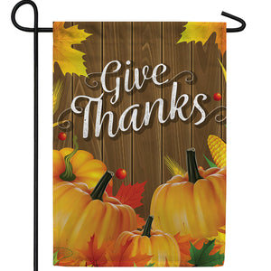 Pumpkin Stems Double Sided Garden Flag