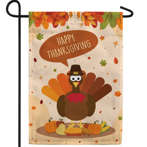 Time To Gobble Up! Double Sided Garden Flag