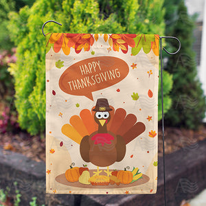Time To Gobble Up! Double Sided Garden Flag