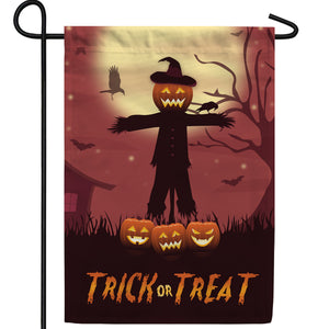 Eerie Halloween Night Double Sided Garden Flag