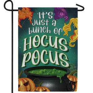 Just a Bunch of Hocus Pocus Double Sided Garden Flag