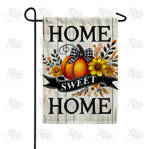 Home Sweet Home Pumpkin Double Sided Garden Flag