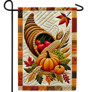 Cornucopia Harvest Double Sided Garden Flag