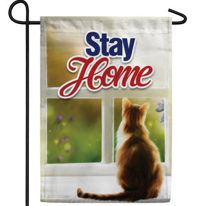 Lives - Cat 9, You ONLY 1 Double Sided Garden Flag