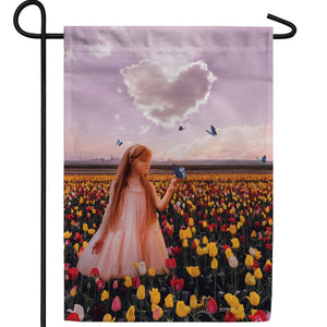 Butterfly Kisses Double Sided Garden Flag