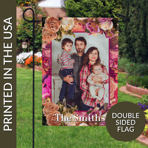 Personalized Rosie Pink Garden Flag