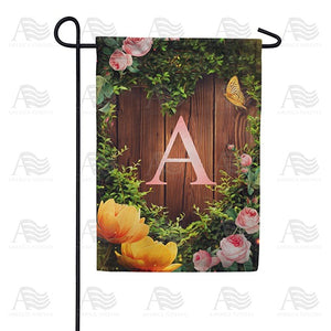 Garden Light Monogram Double Sided Garden Flag