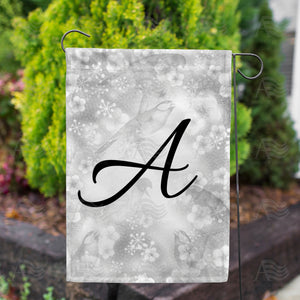 Bird Dreams Monogram Double Sided Garden Flag