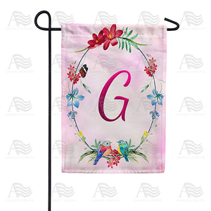 Ring Of Nature Monogram Double Sided Garden Flag
