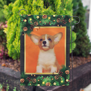 Personalized Pine Cones And Stars Garden Flag