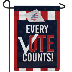 Every Vote Counts Double Sided Garden Flag