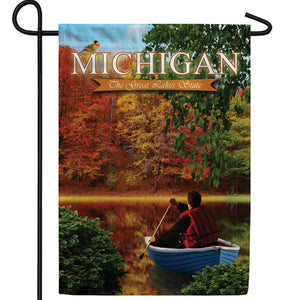 The Great Lakes State Double Sided Garden Flag