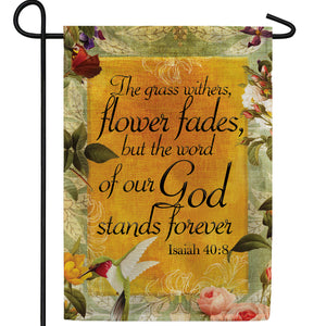 God's Word Stands Forever Double Sided Garden Flag
