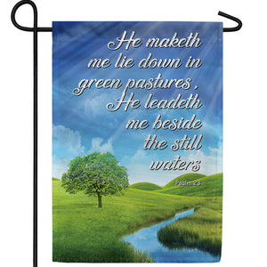 A Psalm Of David Double Sided Garden Flag