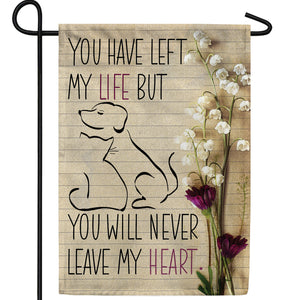 Forever In My Heart Pets Double Sided Garden Flag