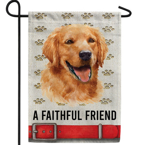 A Faithful Friend Double Sided Garden Flag
