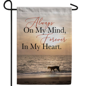 Remembering A Pet's Love Double Sided Garden Flag