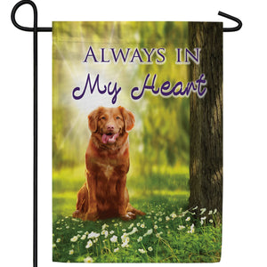 Won't Forget My Faithful Friend Double Sided Garden Flag