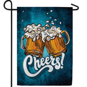 Cheers! Double Sided Garden Flag