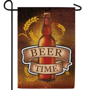 Cold Brew Time Double Sided Garden Flag