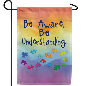 Many Pieces Of Autism Double Sided Garden Flag