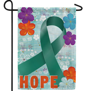 Ovarian Cancer Awareness Double Sided Garden Flag