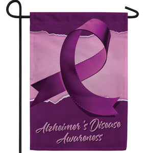 Alzheimer's Disease Awareness Double Sided Garden Flag