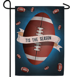 Pigskin Season Double Sided Garden Flag