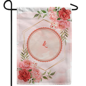 Personalized Groom & Bride Message Garden Flag